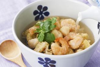 小海老・小柱・磯天のだし茶漬け